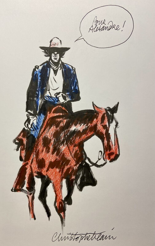 Christophe Blain, Blueberry Amertume Apache - Sketch