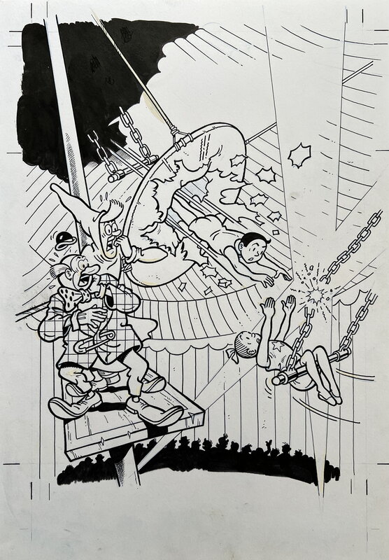 Luc Morjaeu, Willy Vandersteen, Bob et Bobette - Suske en Wiske - de Circusbaron - Comic Strip