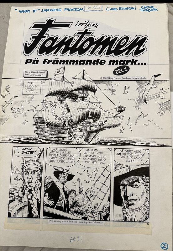 César Spadari, In Strange Land 1 “The Phantom “ - Planche originale