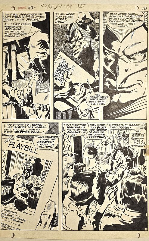 En vente - Daredevil #42 p10 par Gene Colan, Syd Shores - Planche originale