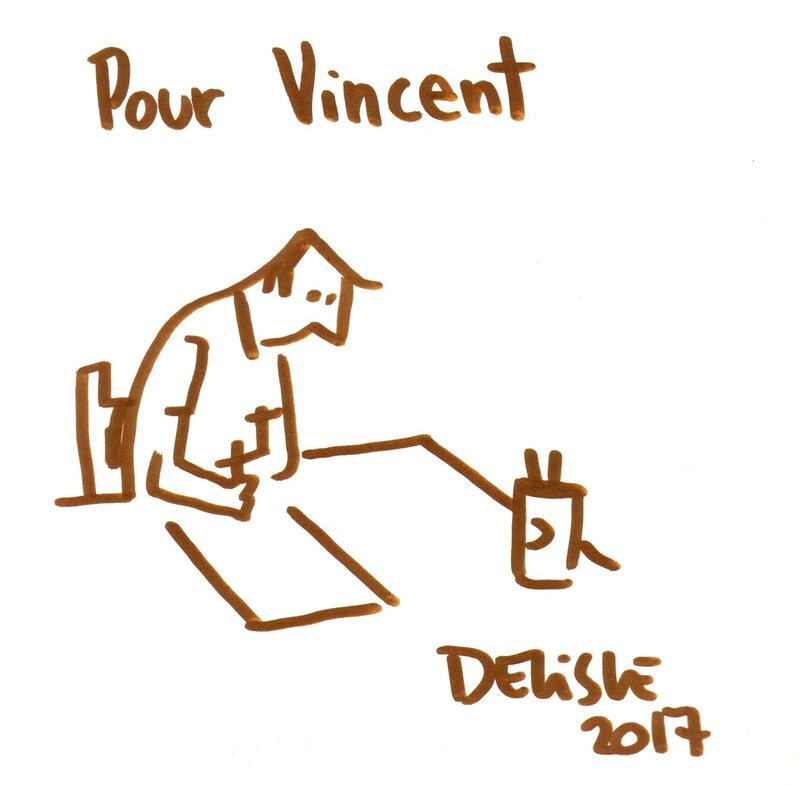 Aline et les autres par Guy Delisle - Dédicace