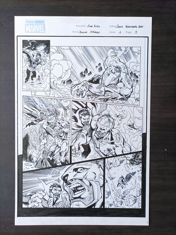 En vente - Doctor strange / jonh royle - julien huggonard bert - Planche originale