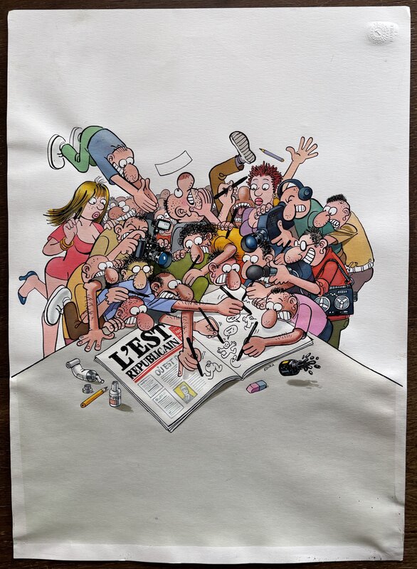 Illustration par Édika - Planche originale