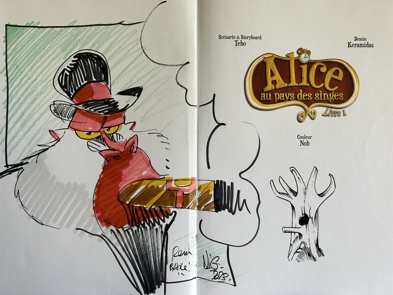 Nicolas Kéramidas, Alice au pays des singes - Dédicace