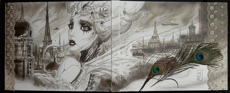 Les Fleurs du Mal par Olivier Ledroit - Œuvre originale