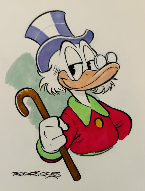 En vente - Paco Rodriguez Peinado, Carl Barks, Rodriguez, illustration de Picsou, 2025. - Illustration originale