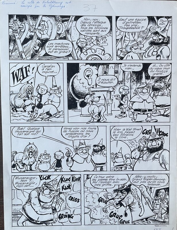 Sirius, Bouldadar et Colegram - Planche originale