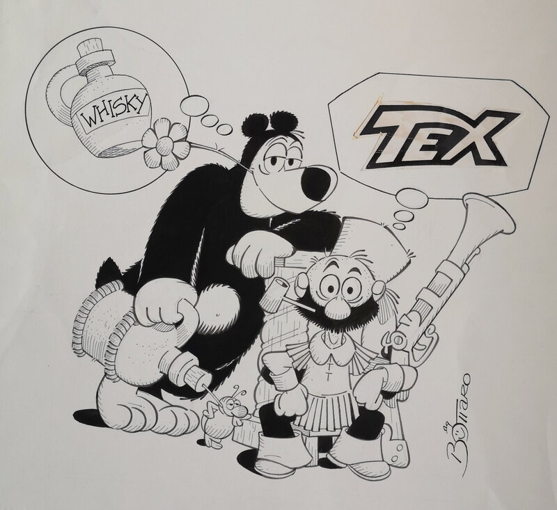 Whisky & Gogo by Luciano Bottaro - Original Illustration