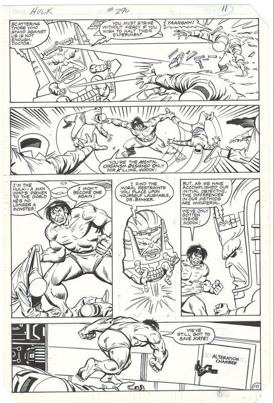 For sale - Sal Buscema, Incredible Hulk 290 page 11 - Comic Strip