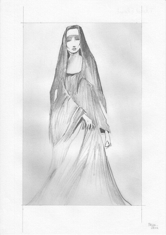 Religieuse par Pascal Croci - Illustration originale