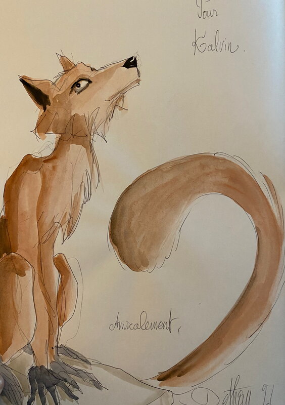 Isabelle Dethan, illustration originale, Renard, 
