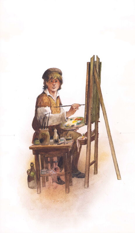 Jan Wesseling | ca. 1990 | Thea Beckman  De stomme van Kampen - Couverture originale