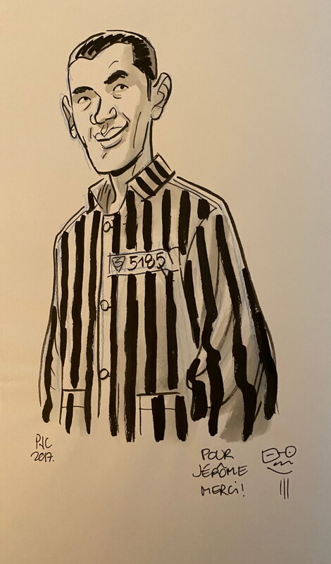 Pedro J. Colombo, illustration originale, portrait de Fransisco Boix, 