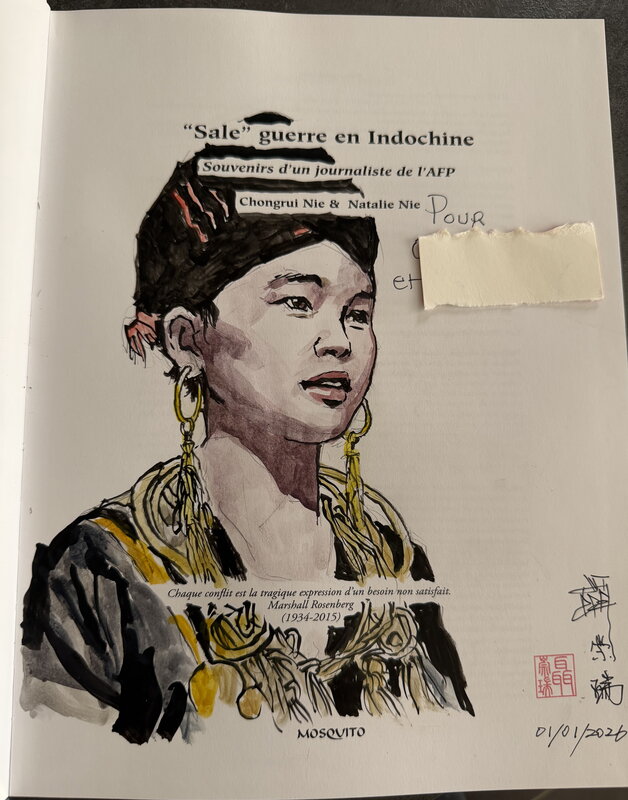 Guerre d’Indochine par Nie Chongruie - Illustration originale