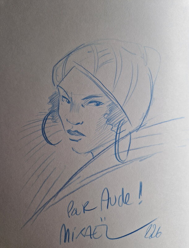 Mikaël, Dédicace de Mikael dans Harlem tome 1 - Sketch