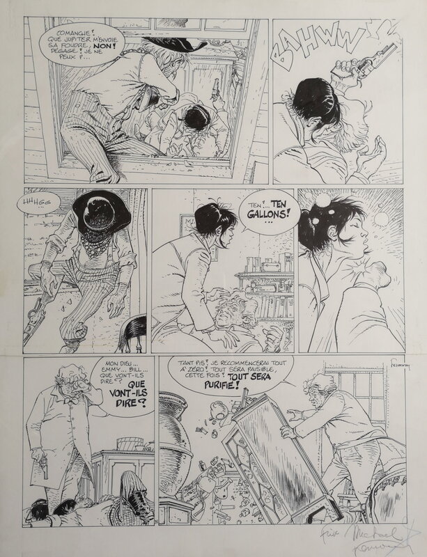 Comanche par Hermann - Planche originale