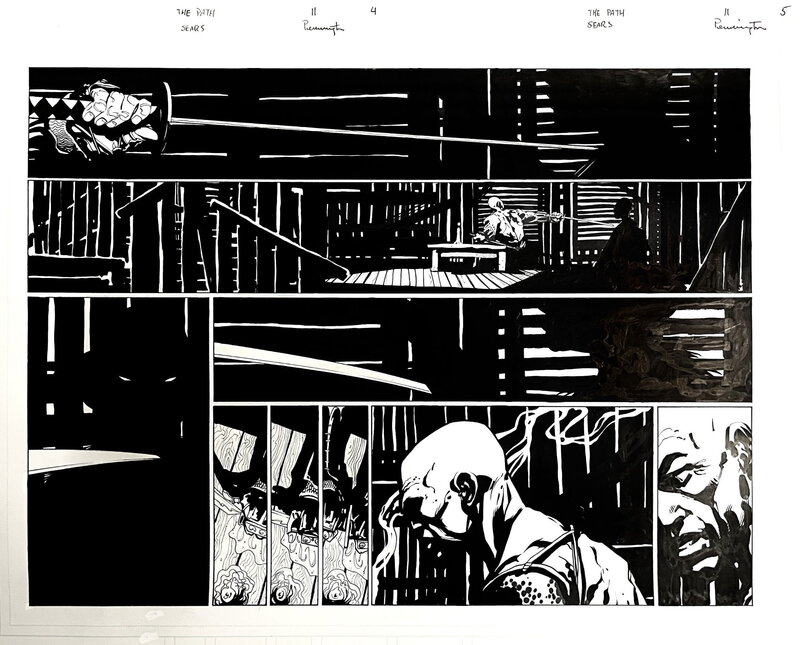 En vente - Bart Sears, Mark Pennington, The PATH - LA VOIE DU SAMOURAÏ - Planche originale