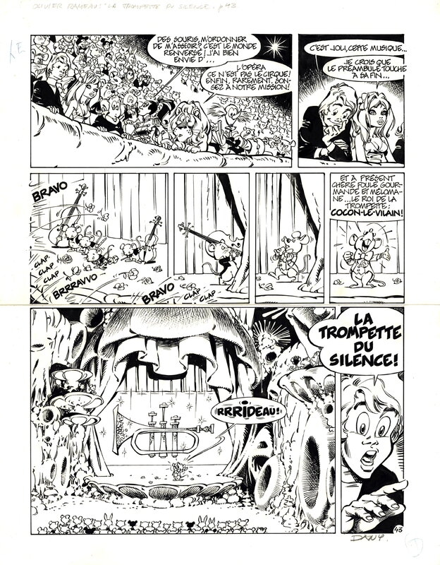 En vente - Dany : Olivier Rameau tome 8 planche 43 - Planche originale