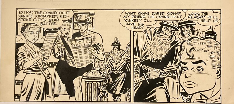 Flash Comics #106 par Carmine Infantino, Bernard Sachs - Planche originale