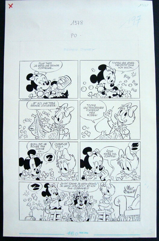 En vente - Bebes DISNEY par Claude Marin - Planche originale