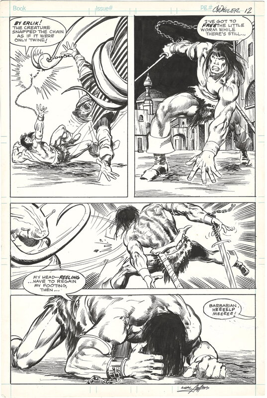 Neal Adams, Conan the Barbarian | The Crawler in the Mists | #PR-31 #116 - Planche originale