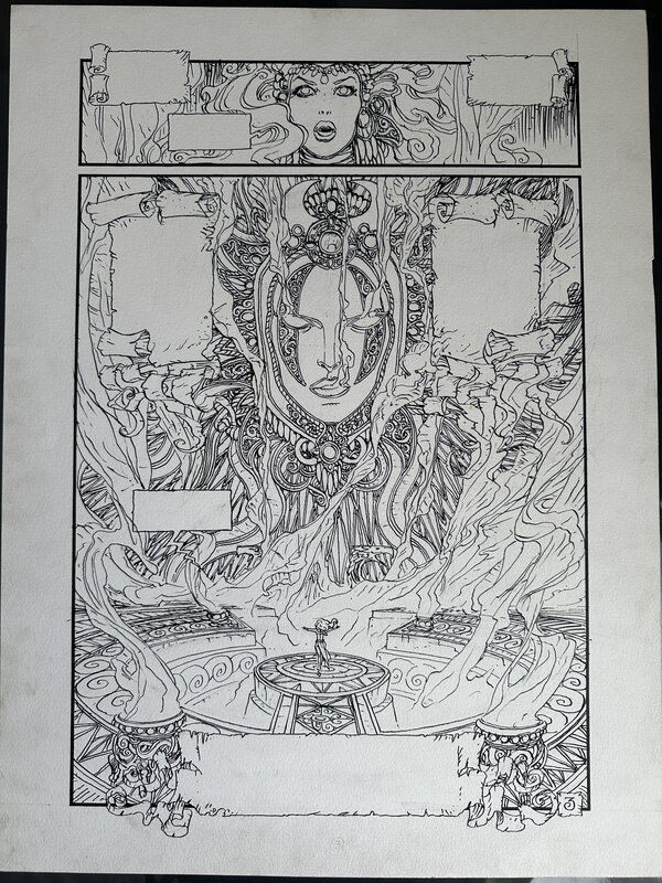 Olivier Ledroit, Chroniques de la lune noire - HS - Planche originale