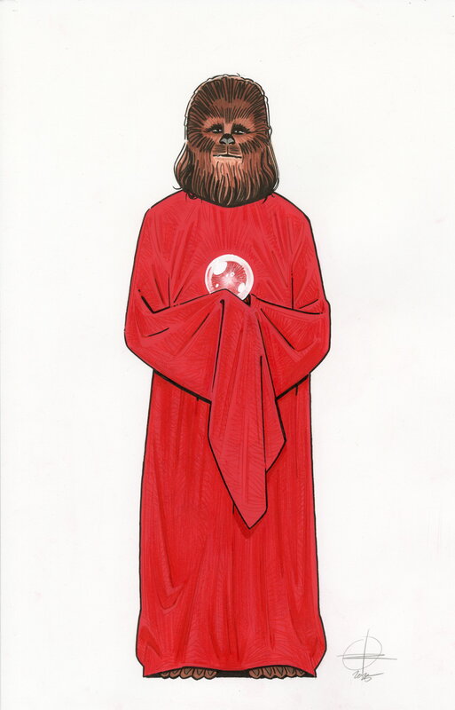 For sale - Renaud Roche, Les Guerres de Lucas - dessin original R14 - Original Illustration