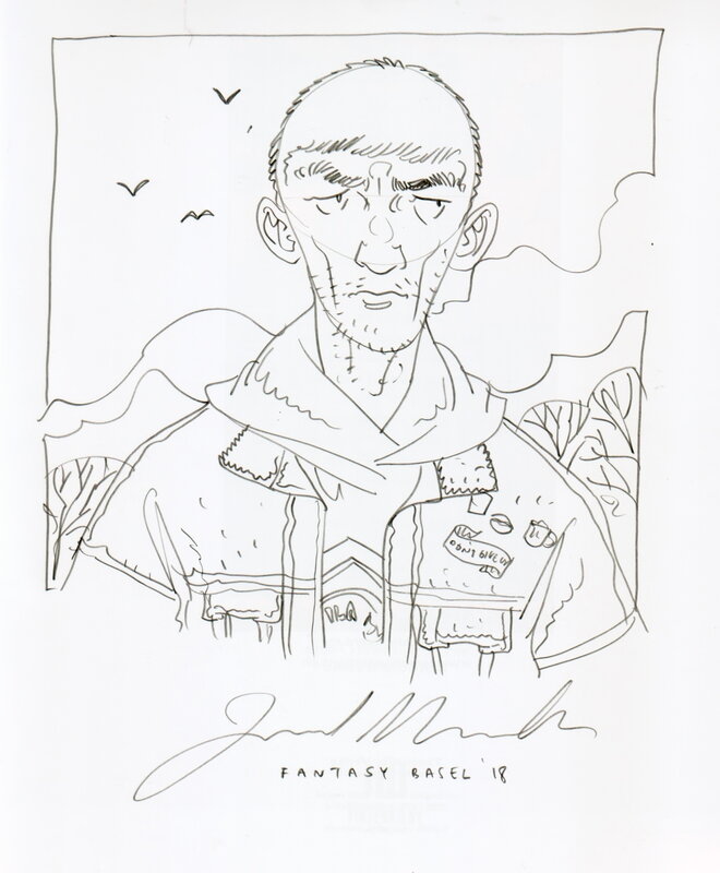 La chute par Jared Muralt - Dédicace