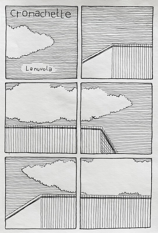 Giacomo Nanni, Chroniquettes - Le nuage, page 1/2 - Planche originale