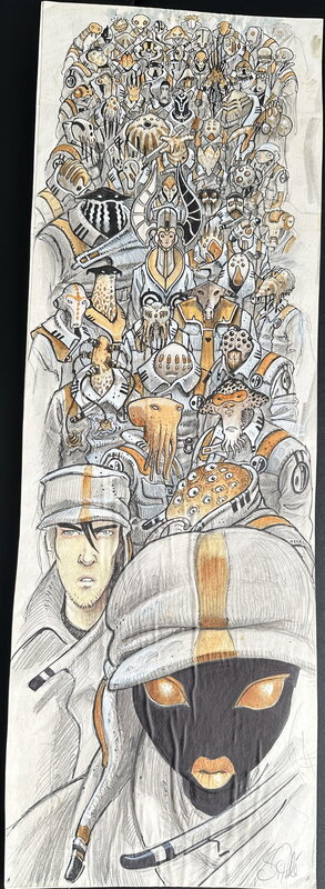 Serge Pellé, Orbital, 4eme de couverture - Planche originale