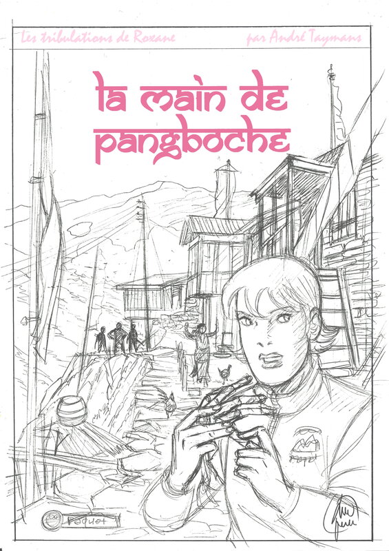 André Taymans, La main de Pangboche - Projet de couverture - Œuvre originale