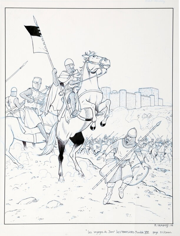 Marco Venanzi, Jhen ( Les voyages de ... ) - Les templiers - Couverture originale