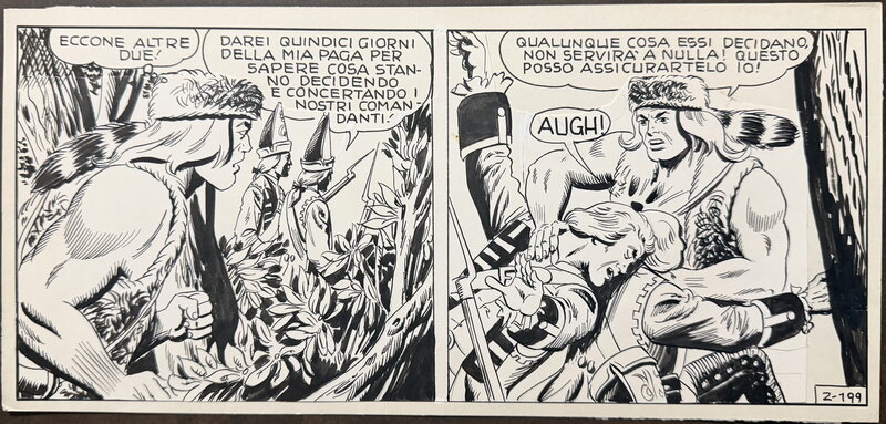 Franco Bignotti, Blek - Histoire 2 ? - Planche 199 - Planche originale