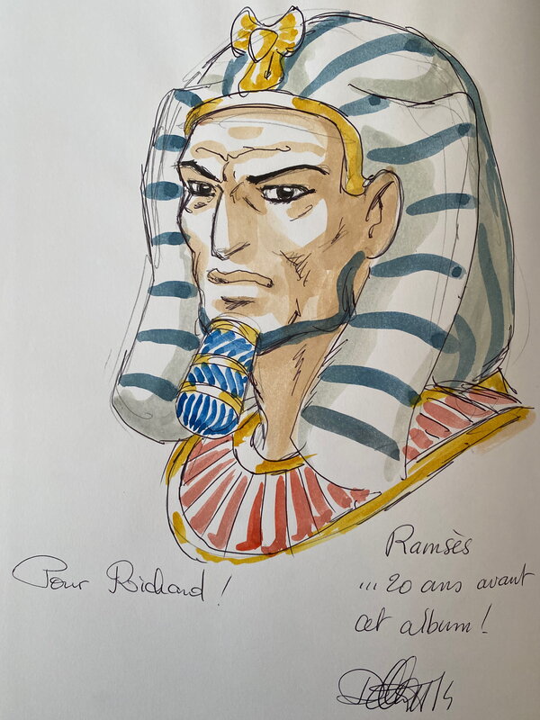 Isabelle Dethan, illustration originale, Ramsès II, 