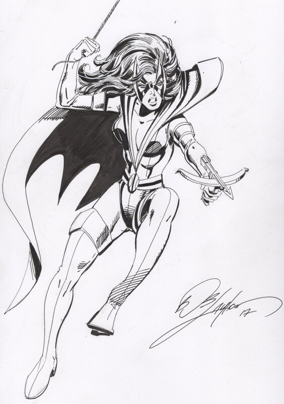 Huntress by Bob Layton - Original Illustration