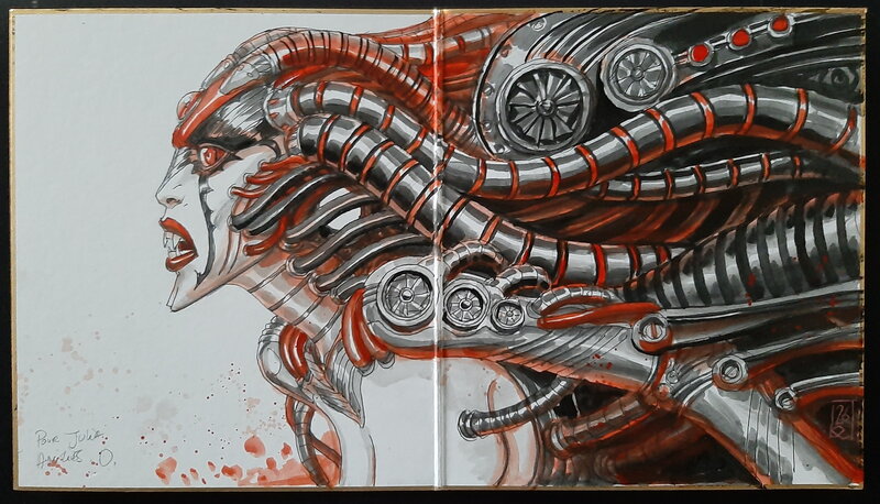 Nosferatu Cyberpunk par Olivier Ledroit - Œuvre originale