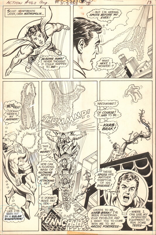 Action Comics 462 par Curt Swan, Murphy Anderson - Planche originale