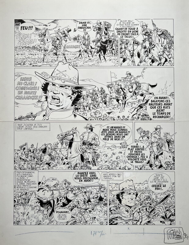 Colin Wilson, La jeunesse de Blueberry / Les démons du Missouri - Planche originale