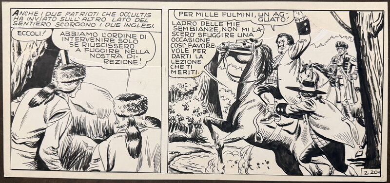 Franco Bignotti, Blek - Histoire 2 ? - Planche 201 - Planche originale