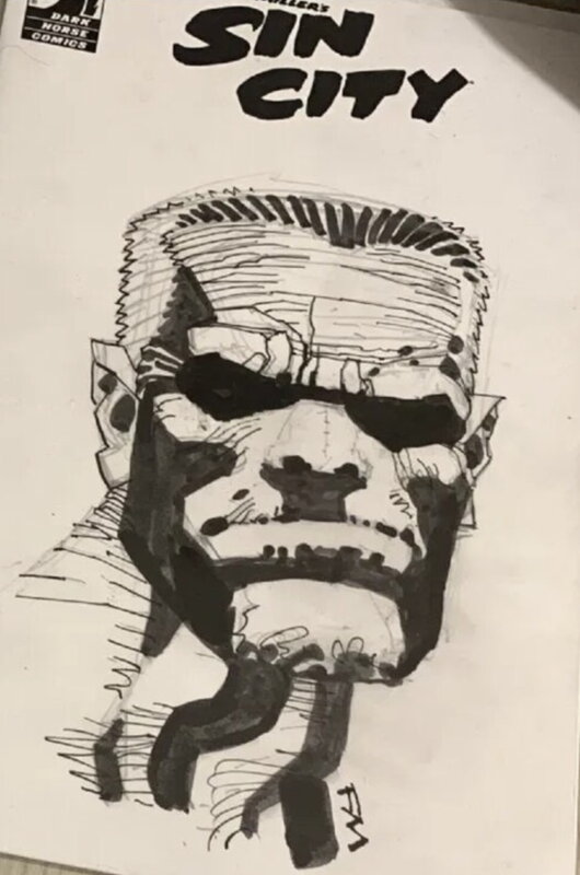 For sale - Marv de Sin City by Frank Miller - Original Illustration