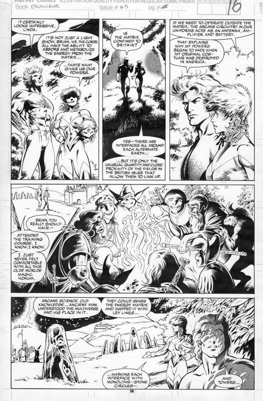 Excalibur by Alan Davis - Comic Strip
