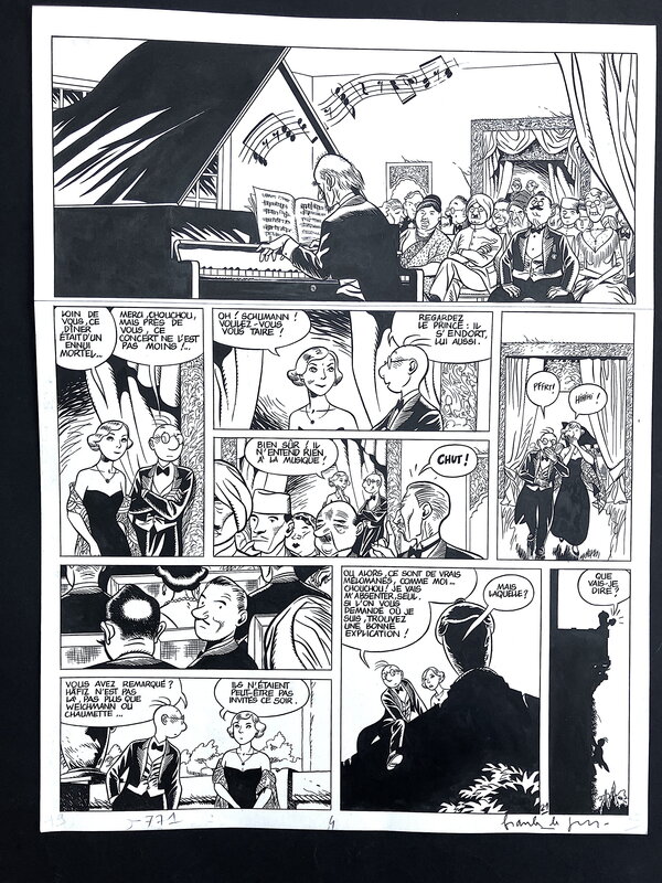 En vente - THEODORE POUSSIN par Frank Le Gall - Planche originale