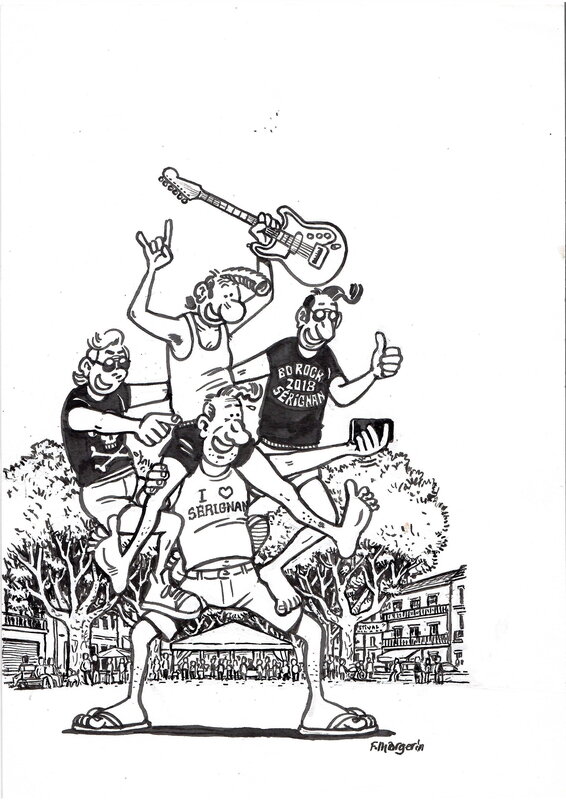 La bande à Lucien par Frank Margerin - Illustration originale