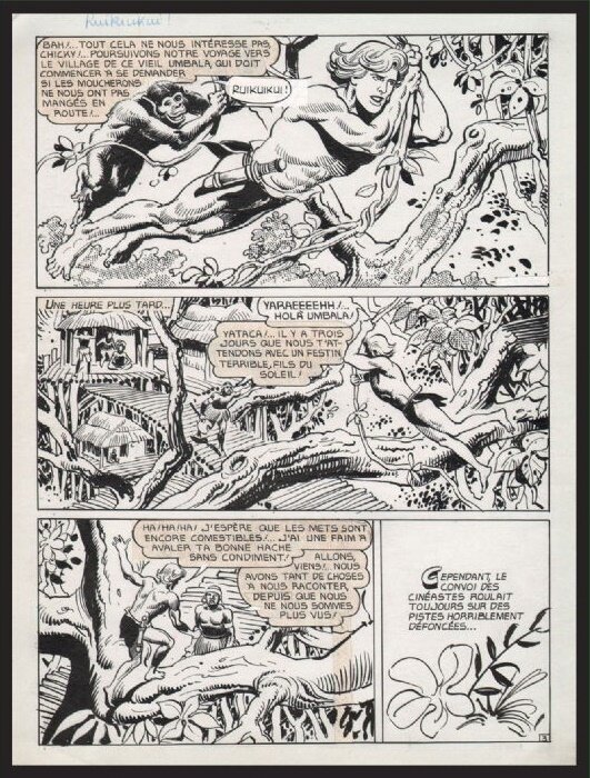 Vítor Péon, Yataca le fils du Soleil - Planche originale