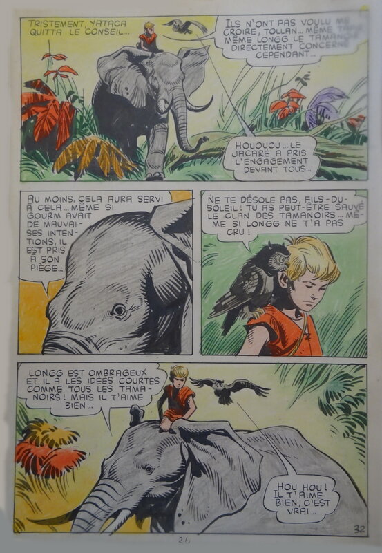 Ferdinando Tacconi, Yataca le fils du Soleil - Planche originale