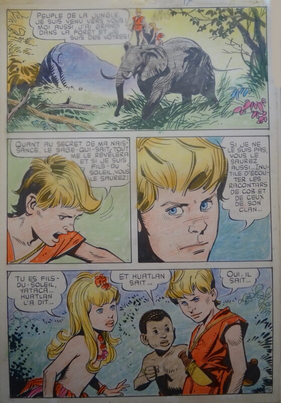 Ferdinando Tacconi, Yataca le fils du Soleil - Planche originale