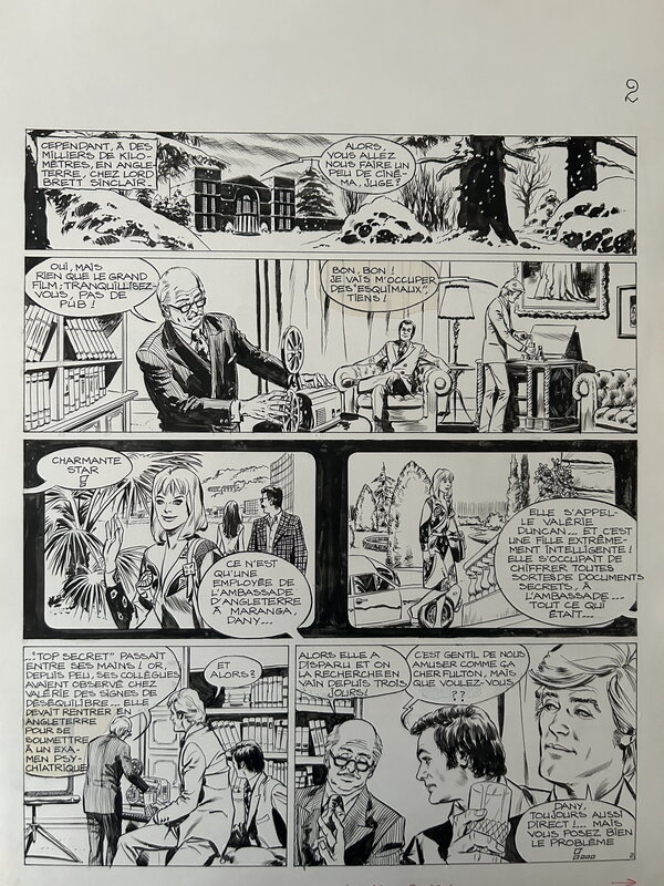 En vente - Marcello, Amicalement vôtre, De la casse à Maranga, planche n°2, PifGadget#460, 1977. - Planche originale