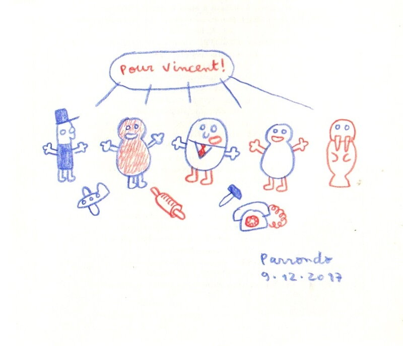 José Parrondo, La lune, la bouche d'egout et la flaque d'eau - Dédicace