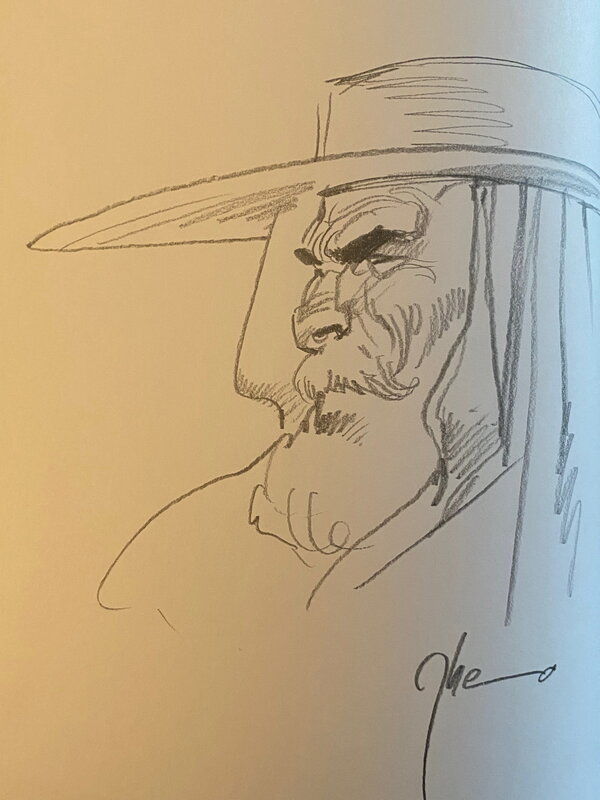 Théo Caneschi, illustration originale, portrait de Jules II, 