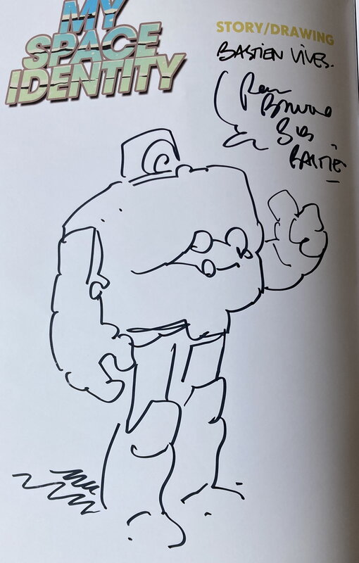 Un robot par Bastien Vivès - Dédicace